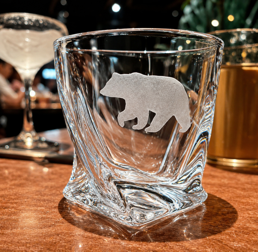 Twisted Rocks Glass Old Fashioned - BEAR CCD