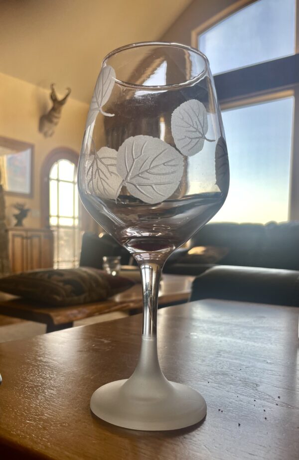 Wine Glass - ASPEN LEAF CCD