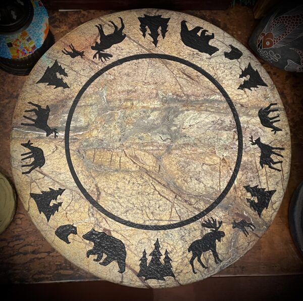 18" Brown Forest Marble Wildlife Border by Colorado Custom Decor.