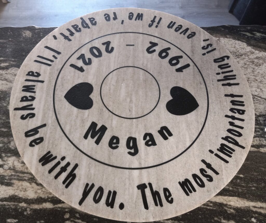 IN MEMORY OF MEGAN LAZY SUSAN. SPECIAL ORDER.