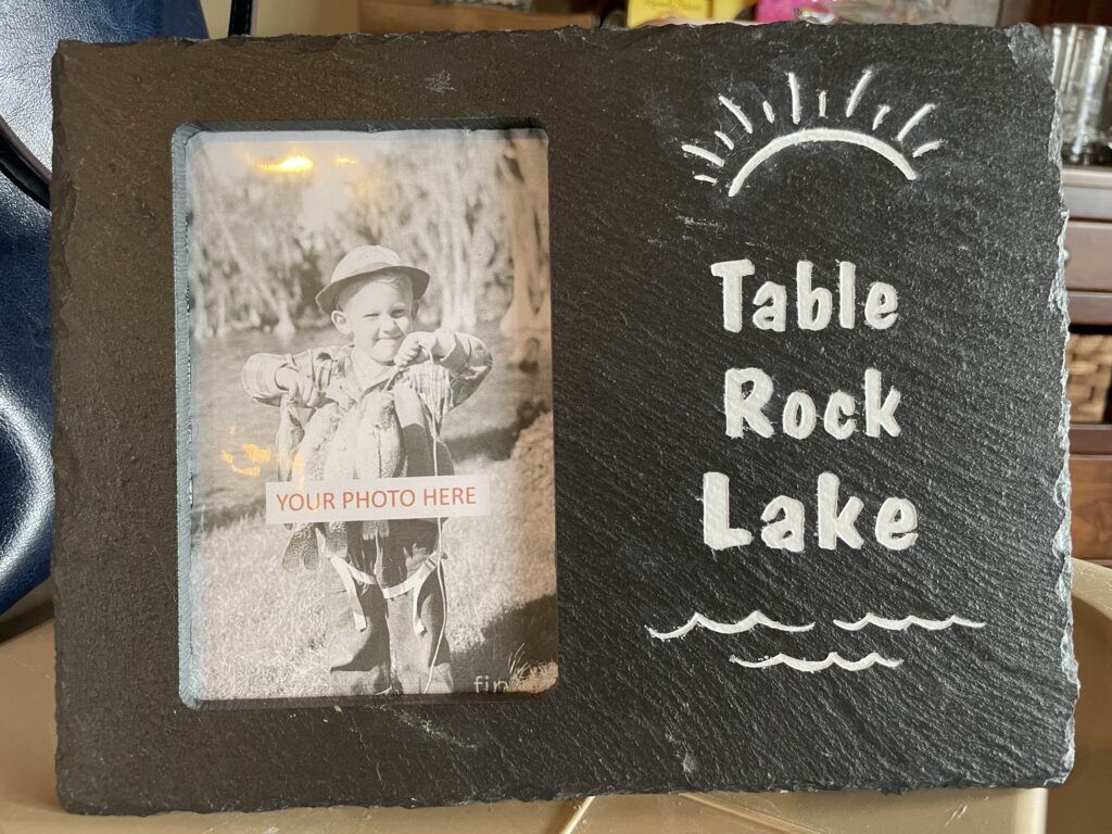 SPECIAL ORDER SLATE FRAME TABLE ROCK LAKE