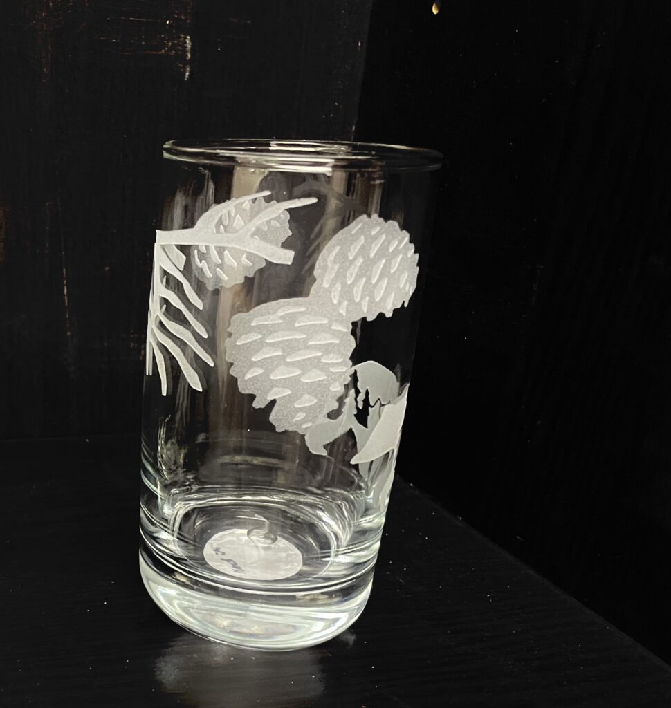 SPECIAL ORDER PINE CONE GLASS