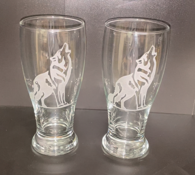 SPECIAL ORDER WOLF PILSNER GLASS