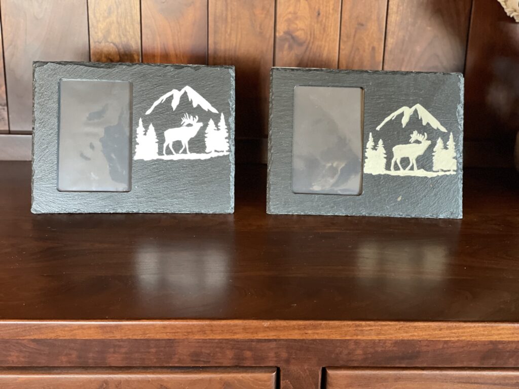 SPECIAL ORDER SLATE PICTURE FRAME ELK TREE