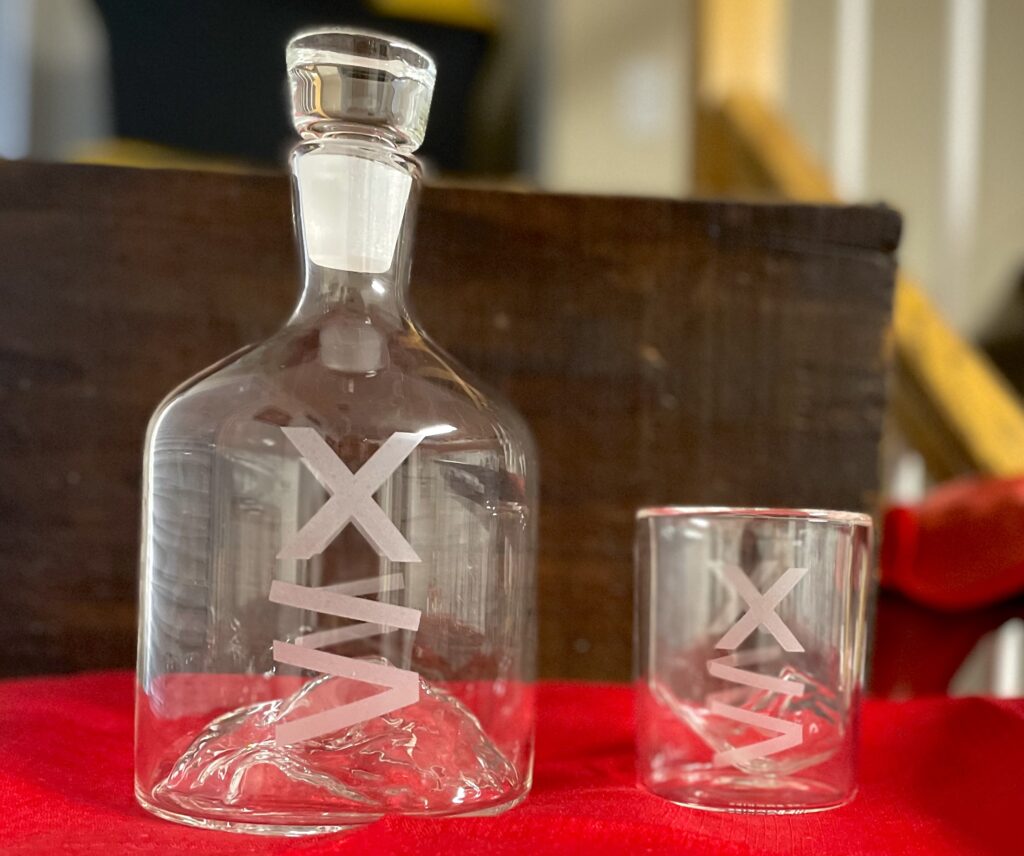 SPECIAL ORDER BRAND LOGO DECANTER SET.