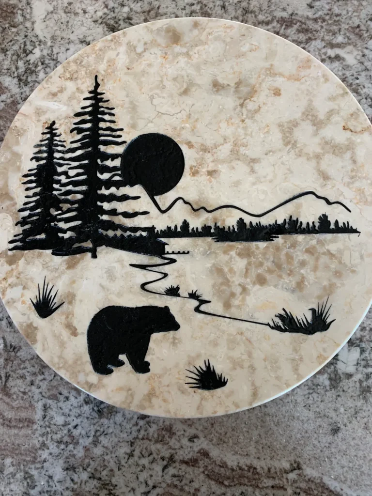 SPECIAL ORDER LAZY SUSAN BEAR LAKE SCENE