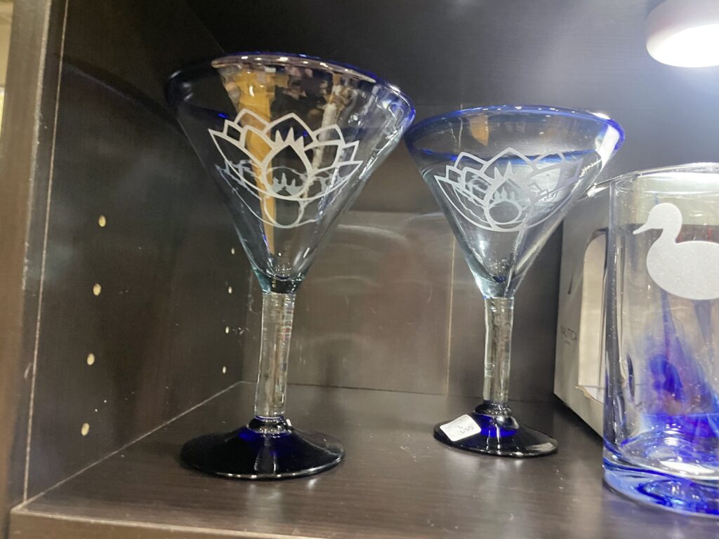 SPECIAL ORDER MARTINI GLASS LOTUS FLOWER