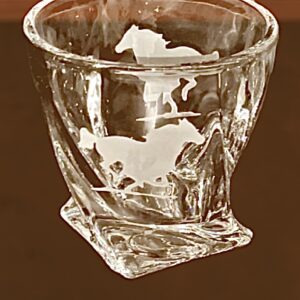 Horse Twisted Rocks Glass Old Fashioned