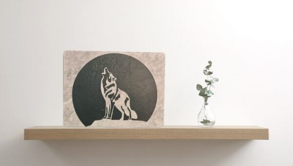 Wolf Moon Gray Marble Decor Board and/ or cheese board. Colorado Custom Decor.