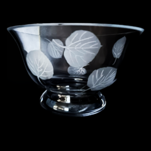 Aspen Leaf Crystal Bowl Large  - CCD