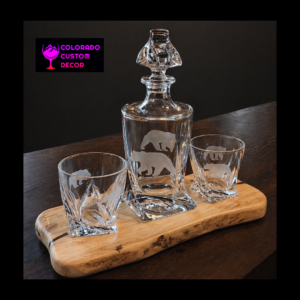 Crystal Twist Decanter: Bear
