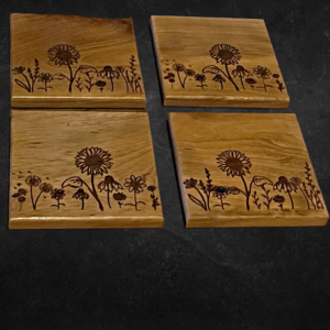 Wildflowers on Cherrywood Coasters  - CCD