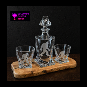 Crystal Twisted Decanter Set - YETI CCD