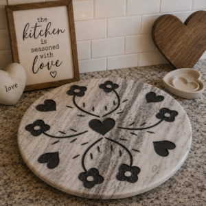 12" Waterfall Lazy Susan - Whimsical Hearts