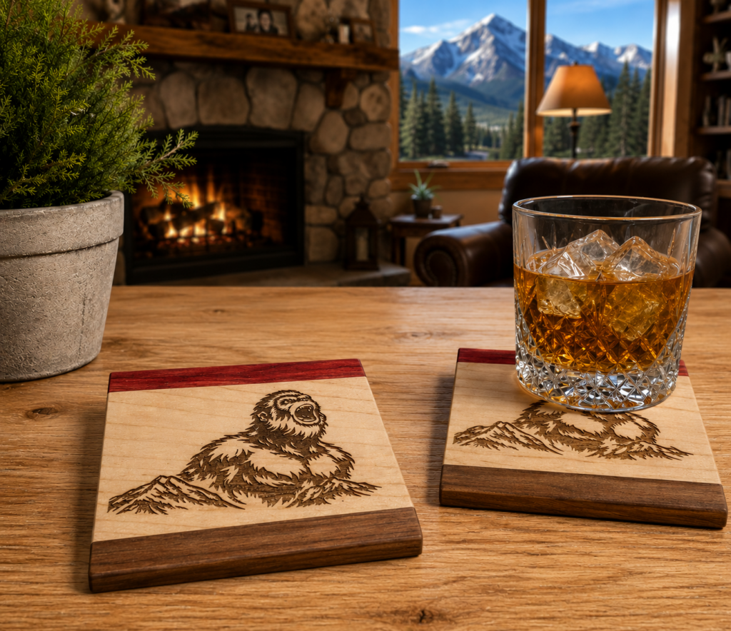 Multi Hardwood Coaster - Yeti CCD
