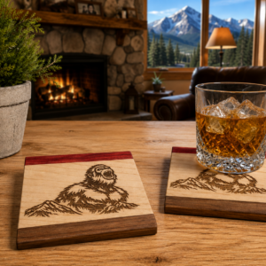 Multi Hardwood Coaster - Yeti CCD