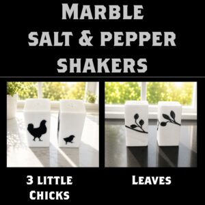 Marble Salt & Pepper Shakers