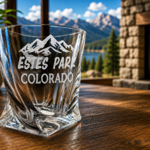 Personalized Crystal Twist Glass with City or Name