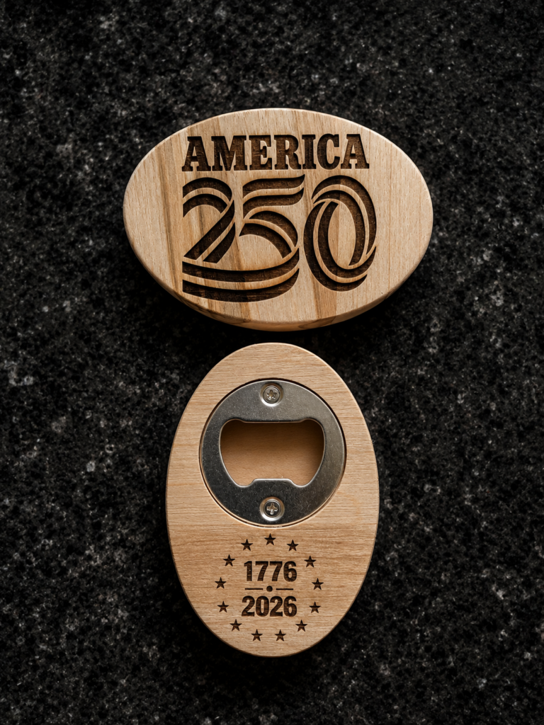 Magnetic Maple Wood Bottle Opener CCD
